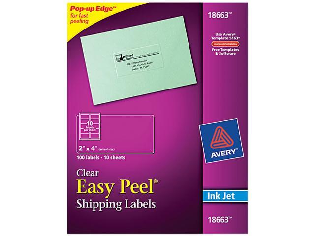 Avery Removable Labels with Sure Feed for Laser & Inkjet Printers 3.5 x  4.75 32 Labels (22827) 22827