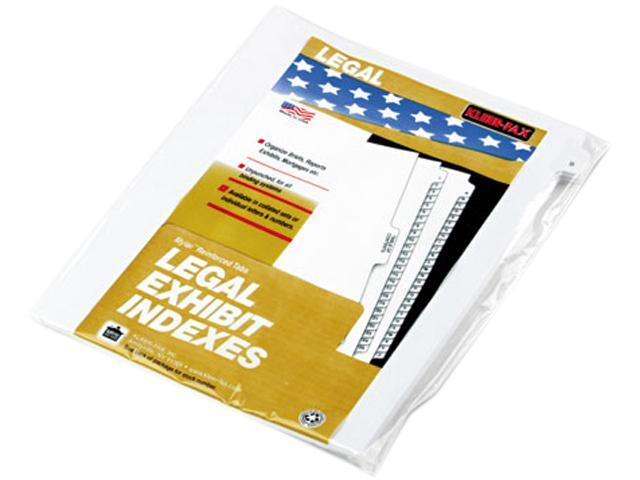 Kleer Fax 91802 90000 Series Legal Exhibit Index Dividers 1 26 Cut Tab 