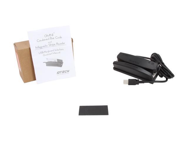 ID TECH WCR 3237-600US Omni Barcode Scanner Reader USB Interface MINT in BOX 