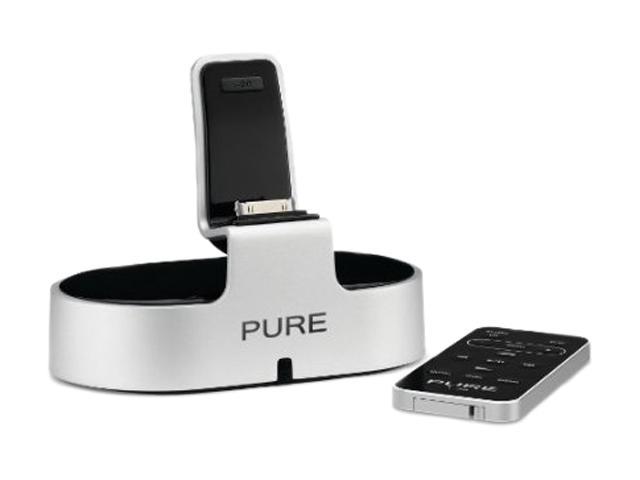 Pure i-20 Hi-Fi Quality Dock for iPod/iPhone, Silver/ Black VL-61431