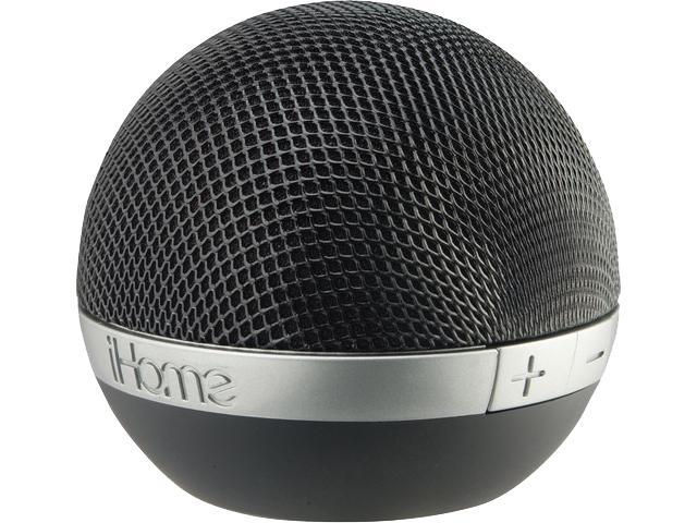 iHome Rechargeable Portable Bluetooth Speaker, Black