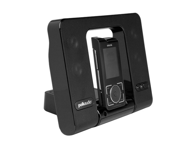 Polk Audio Black Portable Sound System for iPod Model miDock Portfolio ...