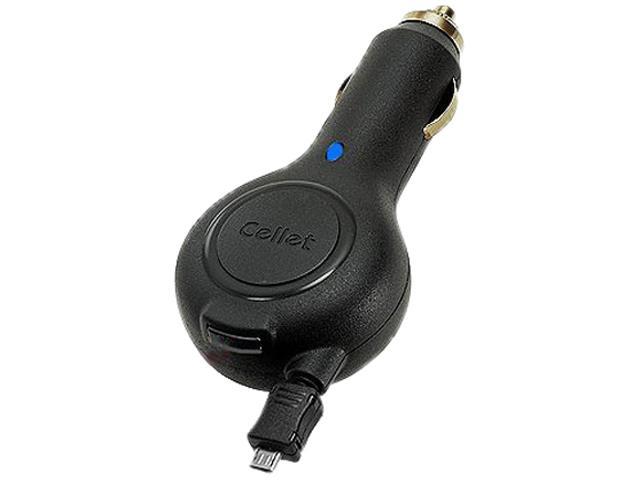 Cellet Micro USB Retractable Car Charger for Micro USB Devices PMICROR2 ...