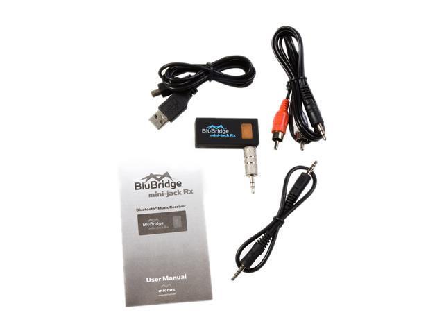 Headphones Bluetooth Receiver with Automatic On/Off from USB Stereo Systems and More Boats Single-Link Perfect for Adding Wireless Audio to Vehicles Miccus Mini-Jack RX 