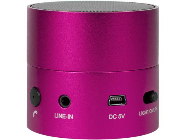 i.Sound ISOUND-5317 Pink Fire Waves Rechargeable Bluetooth Color Changing Speaker with Speakerphone