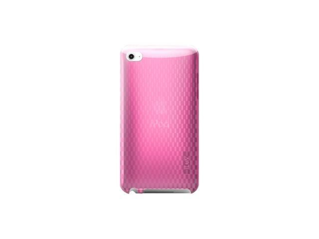 Flexi-Clear (TPU) Case with Pattern for iPod Touch 4th Gen, pink