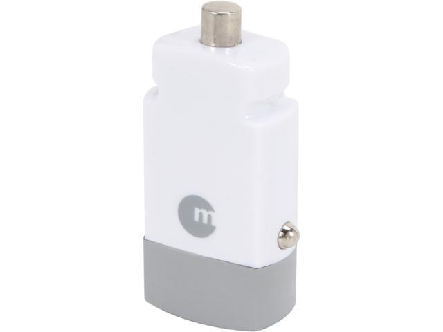 Macally MiniCarUSB White Portable Micro USB Car Charger for iPhone