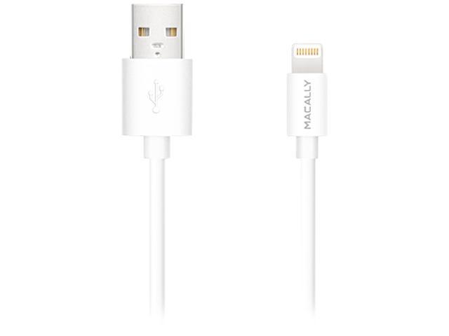 Macally extra long 6 ft white apple 8-pin lightning to usb cable for iphone 5, ipad4, ipad mini, ipod touch 5th gen, ipod nano 7th gen-charge and sync cable