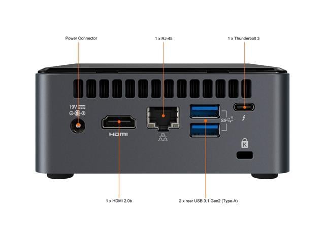 Intel NUC 10 BXNUC10i7FNHN1 Mini / Booksize Barebone System