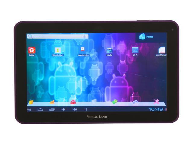 Visual Land ME-110-16GB-PRP 10.0" 1024 x 600 Tablet, Purple Android 4.0 (Ice Cream Sandwich) Purple
