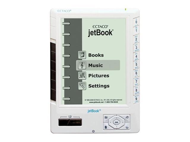 Ectaco 5" High Resolution e-Book Reader with Rechargeable Li-ion Battery WHITE (jetBook JB5W)