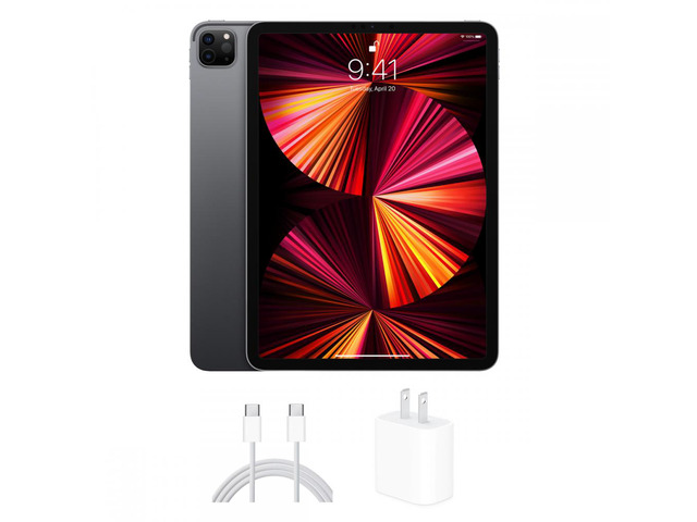 Refurbished: Apple iPad Pro 11 in 3rd Gen (2021) Space Gray 128 GB Wi ...