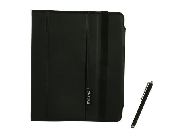 Incipio IPAD-252 New iPad Premium KICKSTAND Case with Stylus - Black Vegan Leather