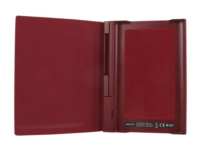 Open Box: Sony PRSA-CL10/R Cover with Light for Reader (PRS-T1) - Red ...