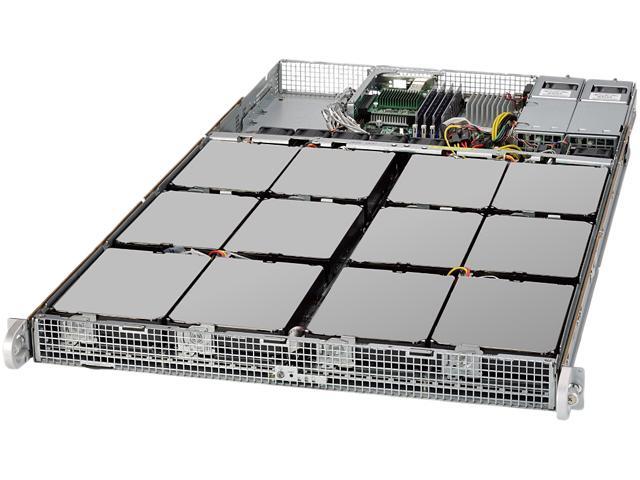 Supermicro SuperServer 5018A-AR12L 1U Rack-mountable Server - 1 x Intel Atom C2750 2.40 GHz