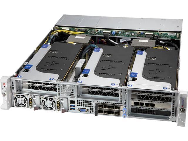 SUPERMICRO SYS-220HE-FTNRD Full Server System Dual Intel Xeon Gold 5320 26 Core 48 Threads,128GB DDR4 Memory,  960G Intel M.2 SATA SSD.