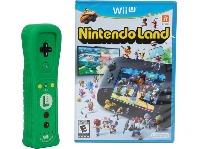 Nintendo Luigi Wii U Remote Bundle w/ Nintendo Land