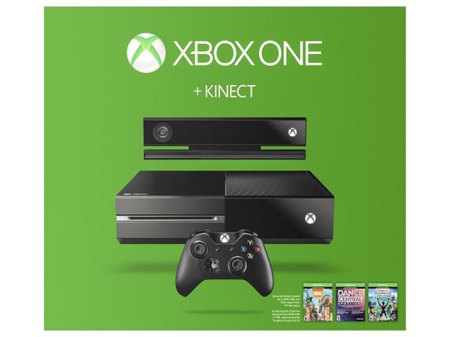 Xbox One 500gb 3 Game Console Bundle With Kinect No Chat Headset Included Newegg Com