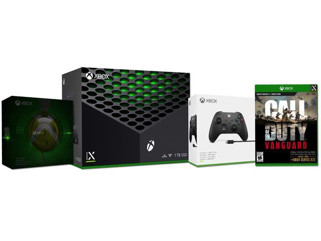 Xbox Series X Gaming Console Bundle with Additional Wireless Controller, Wired Stereo Headset, Call of Duty: Vanguard