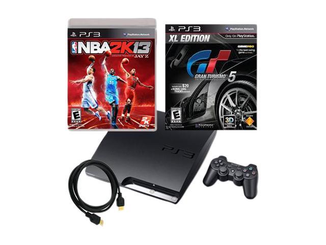Sony PS3 160GB Bundle w/NBA 2k13 and Gran Turismo 5 XL plus HDMI Cable included