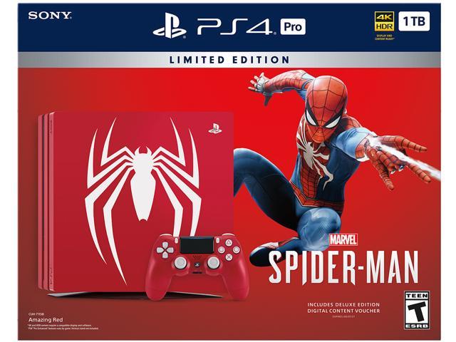 Open Box: PlayStation 4 Pro 1TB Limited Edition - Marvel's Spider