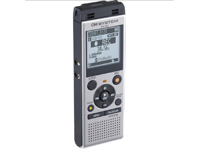 Olympus OM SYSTEM WS-882 Digital Voice Recorder (Silver & Black ...