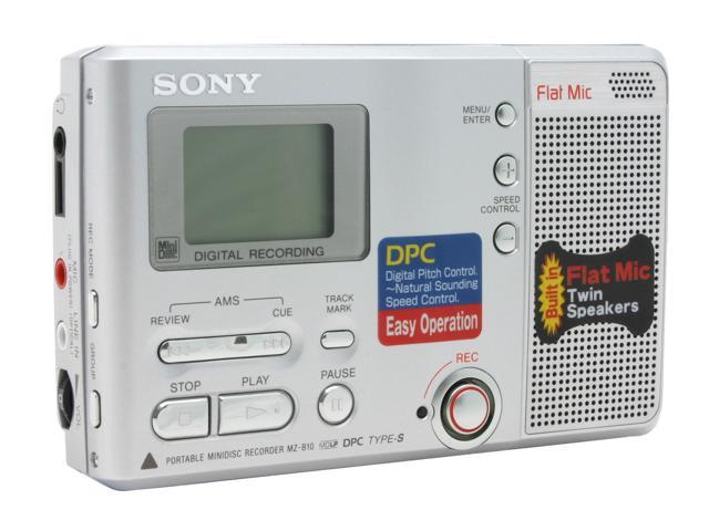 SONY MZ-B10 Silver Color MiniDisc Business Recorder