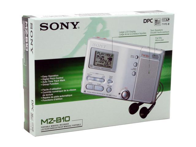 SONY MZ-B10 Silver Color MiniDisc Business Recorder - Newegg.com