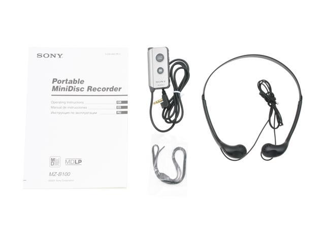 SONY MZ-B100 Silver Color Portable MiniDisc Recorder - Newegg.com