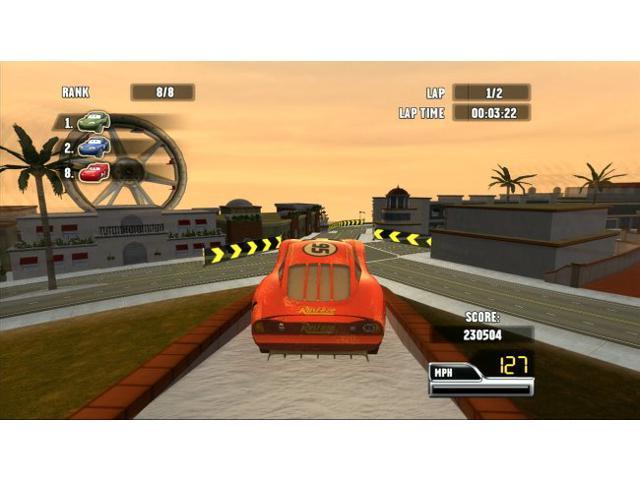 Cars: Race-O-Rama (Xbox 360) - DJ on Ornament Valley GP 