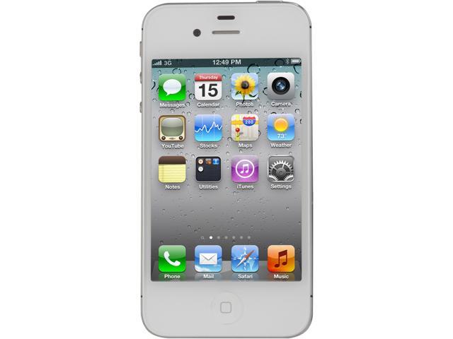 Apple iPhone 4S 8GB MF264E/A 3G Unlocked Cell Phone 3.5" White 8GB 512MB RAM