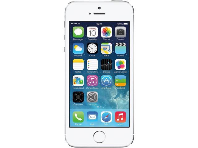 Apple iPhone 5s 4G 16GB Unlocked GSM Phone Certified Refurbished 4.0" White/Silver 16GB 1GB RAM DDR3 RAM