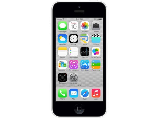 Apple iPhone 5C MF129LL/A 4G LTE Unlocked GSM Phone - B Grade Refurbished 4.0" White 32GB 1GB RAM