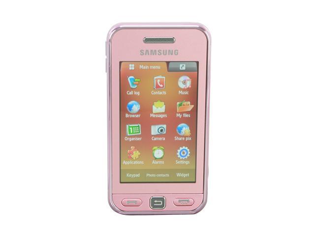 Samsung Star Pink Unlocked GSM Touch Screen Phone w/ 3.2MP Camera/ 10 Hours Talk Time/ Bluetooth 2.1 (S5230)