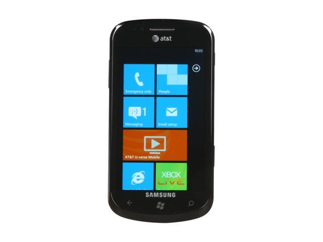 Samsung Focus SGH-I917 3G 8GB Unlocked GSM WP7 Phone 4.0" Black 8 GB storage, 512 MB ROM 512MB RAM