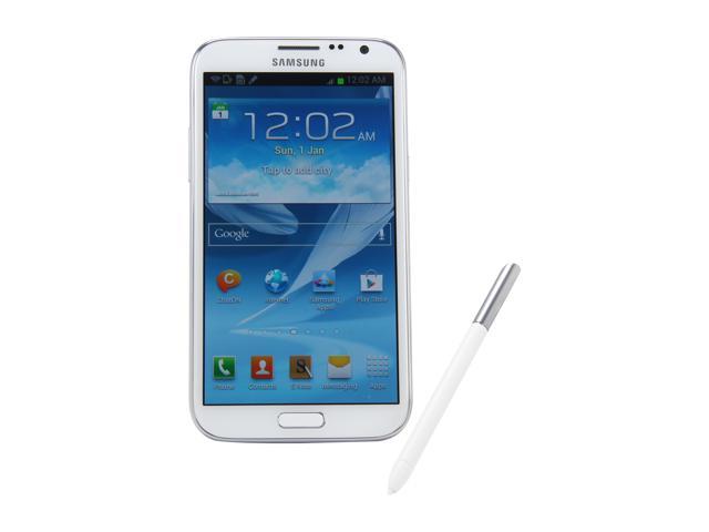 Samsung Galaxy Note II N7100 3G Unlocked Cell Phone w/ 5.5" Super AMOLED Touch Screen / Bluetooth 4.0 5.5" White 16GB 2GB RAM