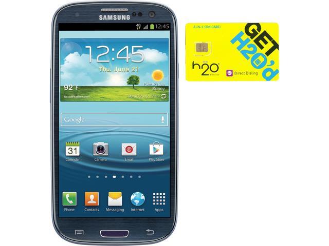 Samsung Galaxy S III I747 Blue 16GB 4G LTE Android Phone + H2O SIM Card