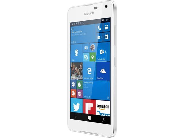 Microsoft LUMIA 650 16GB storage 4G LTE White Unlocked Cell Phone 5" Display 1GB RAM