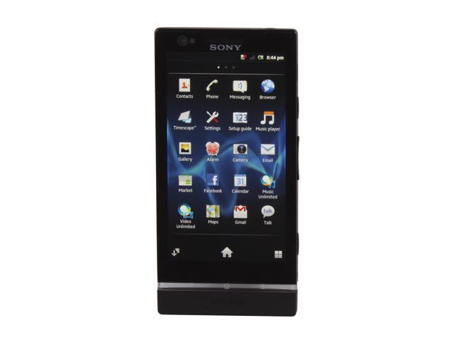 Sony Xperia P LT22i Unlocked Android GSM Smart Phone with Sony WhiteMagic Technology / 4" Screen 4.0" Black 16 GB (13 GB user-available), 1 GB RAM