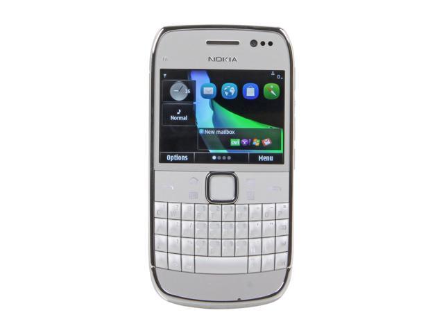 Nokia E6-00 Silver 3G Unlocked Cell Phone w/ A-GPS / Wi-Fi / GPS ...
