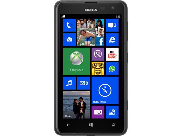 Nokia Lumia 625 Unlocked Cell Phone 4.7" Black 8 GB, 512 MB RAM