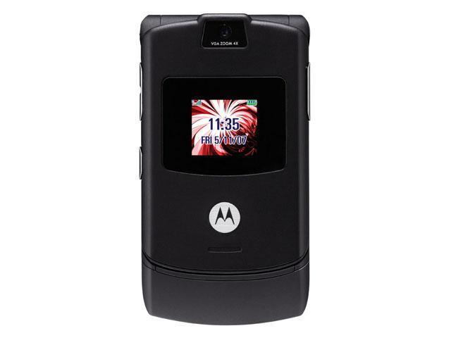 Motorola RAZR Black Unlocked GSM Cell Phone with Stylish Design (V3) - OEM