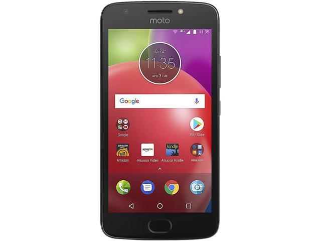 Motorola Moto E4 (4th Gen) Unlocked Cell Phone (5", 16GB Storage 2GB RAM) Black