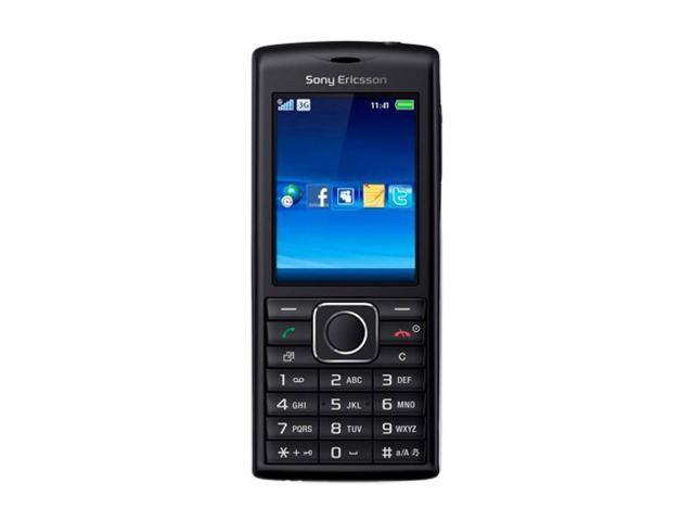 Sony Ericsson Cedar Black / Red Unlocked GSM Bar Phone with 2MP Camera / Bluetooth (J108a)