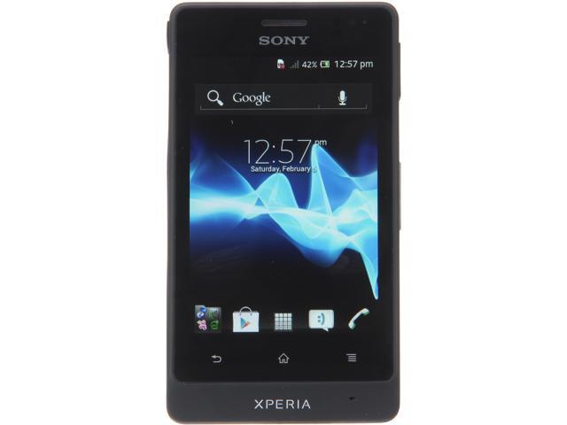 Sony Xperia advance ST27a Unlocked Cell Phone 3.5" Black 8 GB storage (4 GB user available), 512 MB RAM