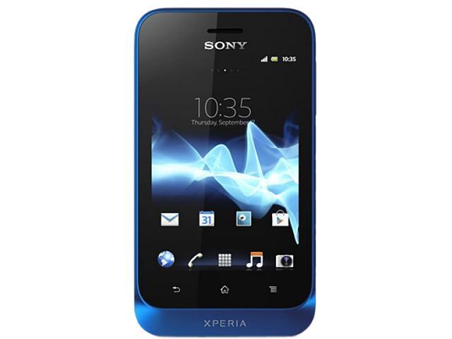 Sony Xperia tipo ST21a Touch Screen 3.2 MP Camera Unlocked GSM Smart Phone 3.2" Blue 2.9 GB storage (2.5 GB user available), 512 MB RAM