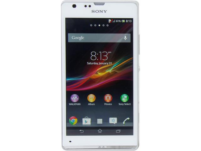Sony Xperia SP HSPA C5302 Unlocked Cell Phone 4.6" White 8 GB, 1 GB RAM