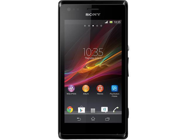 Sony Xperia M C2004 Dual SIM Unlocked Cell Phone 4.0" Black 4 GB, 1 GB RAM