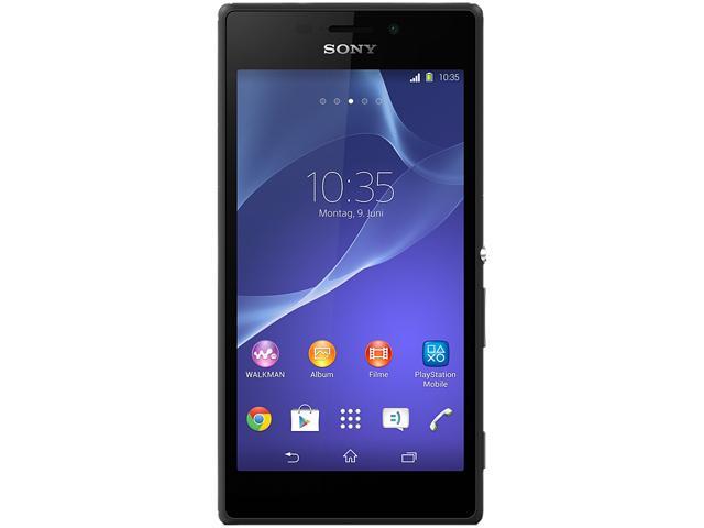 Sony Xperia M2 D2305 Unlocked Cell Phone 4.8" Black 8 GB, 1 GB RAM