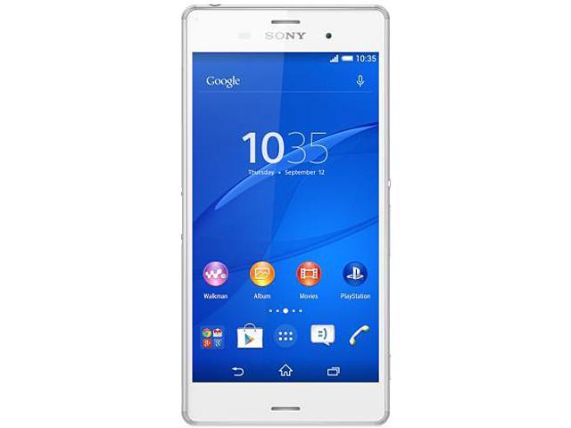 Sony Xperia Z3 LTE D6603 4G LTE Unlocked Cell Phone 5.2" White 16GB 3GB RAM